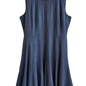 Calvin Klein Sleeveless Panel Dress, Grey, Business Casual, Size Large Petite